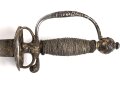 Antiker Degen, wohl um 1700, Eisen, Gesamtlänge etwa 97cm, genaues Alter und Herkunft unbekannt