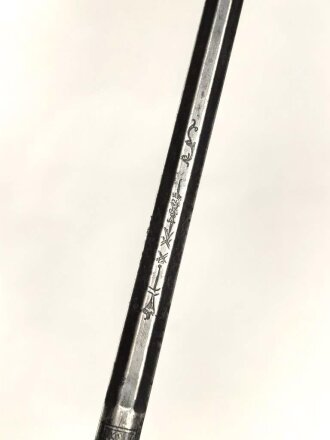 Antiker Degen, wohl um 1700, Eisen, Gesamtlänge etwa 109cm, genaues Alter und Herkunft unbekannt