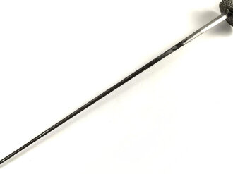 Antiker Degen, wohl um 1700, Eisen, Gesamtlänge etwa 96cm, genaues Alter und Herkunft unbekannt