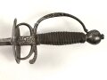 Antiker Degen, wohl um 1700, Eisen, Gesamtlänge etwa 96cm, genaues Alter und Herkunft unbekannt