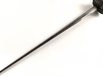 Antiker Degen, wohl um 1700, Eisen, Gesamtlänge etwa 96cm, genaues Alter und Herkunft unbekannt