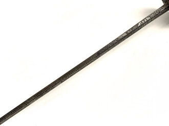 Antiker Degen, wohl um 1700, Eisen, Gesamtlänge etwa 90cm, genaues Alter und Herkunft unbekannt