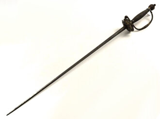 Antiker Degen, wohl um 1700, Eisen, Gesamtlänge etwa 90cm, genaues Alter und Herkunft unbekannt