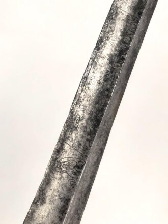 Antiker Degen, wohl um 1700, Eisen, Gesamtlänge etwa 99cm, genaues Alter und Herkunft unbekannt