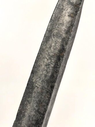 Antiker Degen, wohl um 1700, Eisen, Gesamtlänge etwa 99cm, genaues Alter und Herkunft unbekannt