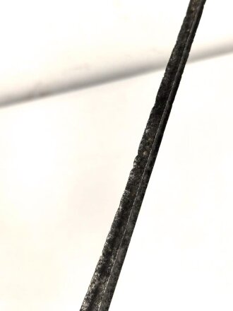 Antiker Degen, wohl um 1700, Eisen, Gesamtlänge etwa 99cm, genaues Alter und Herkunft unbekannt