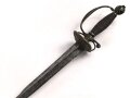 Antiker Degen, wohl um 1700, Eisen, Gesamtlänge etwa 99cm, genaues Alter und Herkunft unbekannt