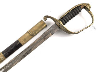 Österreich Ungarn k.u.k. Degen für Staatsbeamte Modell 1889. Klinge beidseitig geäzt, Griffstück defekt , Griff wackelt