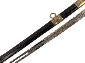 Österreich Ungarn k.u.k. Degen für Staatsbeamte Modell 1889. Klinge beidseitig geäzt, Griffstück defekt , Griff wackelt