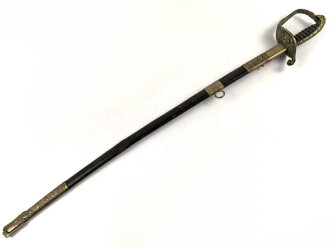 Österreich Ungarn k.u.k. Degen für Staatsbeamte Modell 1889. Klinge beidseitig geäzt, Griffstück defekt , Griff wackelt