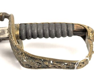 Österreich Ungarn k.u.k. Degen für Staatsbeamte Modell 1889. Klinge beidseitig geäzt, Griffstück defekt , Griff wackelt