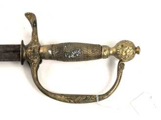 Degen, vermutlich um 1900, Hersteller Höller Solingen, Gesamtlänge 88cm