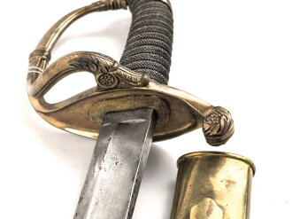 Frankreich ?, Säbel für Offiziere in gutem Gesamtzustand. Keine Markierungen