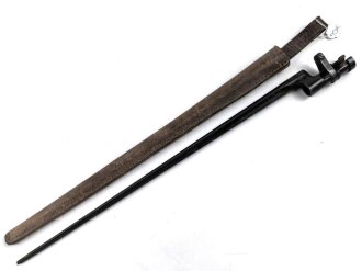 Russland, Seitengewehr Mosin Nagant Modell 91, in Lederscheide