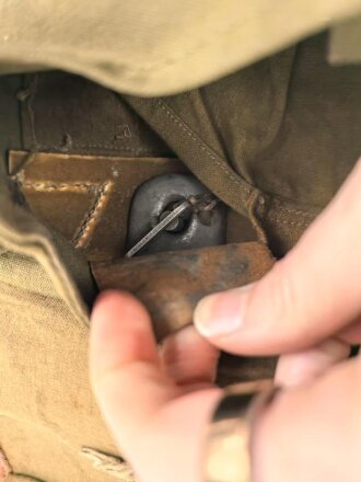 Tornister Wehrmacht datiert 1939, gebraucht, repariert