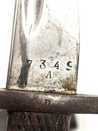 Spanien, Seitengewehr Modell 1941, gebraucht, ungereinigt