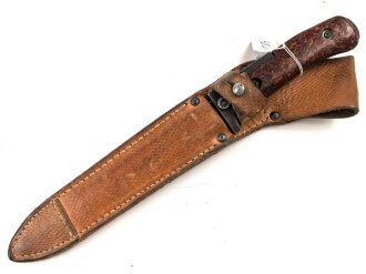 Tschechoslowakei, Bajonett Bodak VZ 1958 in Lederscheide. Gebraucht