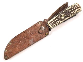 Deutschland nach 1945, jagdliches Messer, wohl für einen Jungen. Ungereinigtes Stück