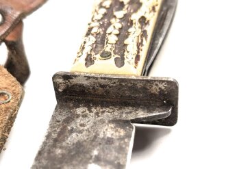 Deutschland nach 1945, jagdliches Messer, wohl für einen Jungen. Ungereinigtes Stück