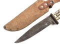 Deutschland nach 1945, jagdliches Messer, wohl für einen Jungen. Ungereinigtes Stück