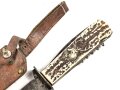 Deutschland nach 1945, jagdliches Messer, wohl für einen Jungen. Ungereinigtes Stück