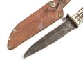 Deutschland nach 1945, jagdliches Messer, wohl für einen Jungen. Ungereinigtes Stück