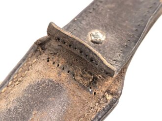 Tschechoslowakei 2.Weltkrieg , Koppelschuh für VZ24 oder Mannlicher. Alt repariert, Leder trocken