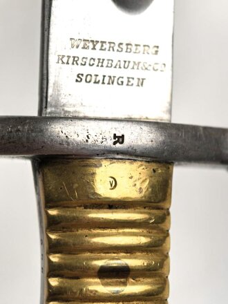 Argentinien, Seitengewehr Modell 1891 mit Messinggriff. Guter Zustand, Nummerngleiches Stück