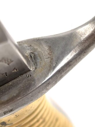 Argentinien, Seitengewehr Modell 1891 mit Messinggriff. Guter Zustand, Nummerngleiches Stück