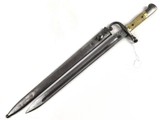 Argentinien, Seitengewehr Modell 1891 mit Messinggriff. Guter Zustand, Nummerngleiches Stück