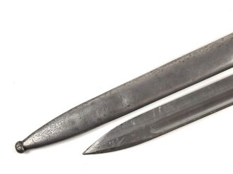 Argentinien, Seitengewehr Modell 1891 mit Messinggriff. Guter Zustand, Nummerngleiches Stück