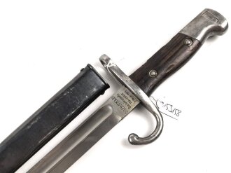 Argentinien, Seitengewehr  Modell 1909, für Mauser Gewehr M 1909 . Guter Zustand, Nummerngleiches Stück