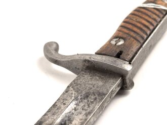 1. Weltkrieg , Seitengewehr Modell 1898 / 05. Bayrische Abnahme von 1915, Hersteller Fichtel & Sachs.