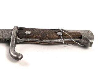 1. Weltkrieg , Seitengewehr Modell 1898 / 05. Bayrische Abnahme von 1915, Hersteller Fichtel & Sachs.