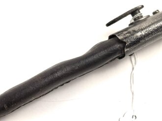 1. Weltkrieg , Scheide für Seitengewehr 98 lang. Leder trocken, auf 52cm geschrumpft