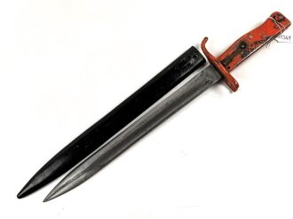 1. Weltkrieg Aushilfsseitengewehr. Überlackiertes Stück