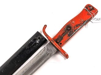 1. Weltkrieg Aushilfsseitengewehr. Überlackiertes Stück