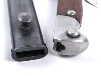 Argentinien, Seitengewehr  Modell 1909, für Mauser Gewehr M 1909 . Guter Zustand, Nummerngleiches Stück