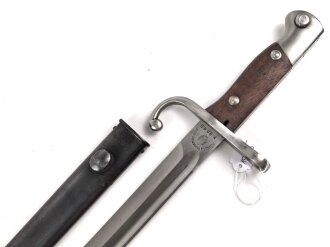 Argentinien, Seitengewehr  Modell 1909, für Mauser Gewehr M 1909 . Guter Zustand, Nummerngleiches Stück