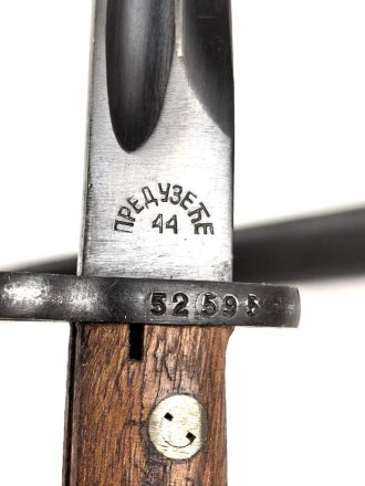 Jugoslawien Seitengewehr Messerbajonett Mauser 24/44, nummerngleiches Stück in gutem Zustand