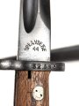 Jugoslawien Seitengewehr Messerbajonett Mauser 24/44, nummerngleiches Stück in gutem Zustand