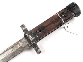 Italien, Seitengewehr Carcano Modell 1891/38. Ungereinigtes Stück, Scheide fehlt