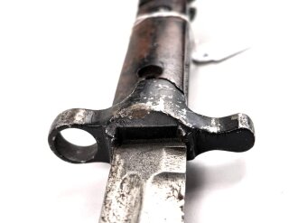 Italien, Seitengewehr Carcano Modell 1891/38. Ungereinigtes Stück, Scheide fehlt