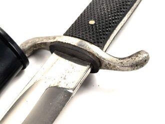 Feuerwehr III.Reich, Extraseitengewehr, nicht aufpflanzbar, Klinge wackelt etwas. Scheide Originallack