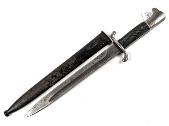 Feuerwehr III.Reich, Extraseitengewehr, nicht aufpflanzbar. Scheide Originallack