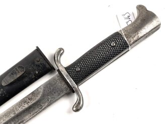 Feuerwehr III.Reich, Extraseitengewehr, nicht aufpflanzbar. Scheide Originallack