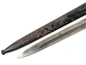 Feuerwehr III.Reich, Extraseitengewehr, nicht aufpflanzbar. Scheide Originallack