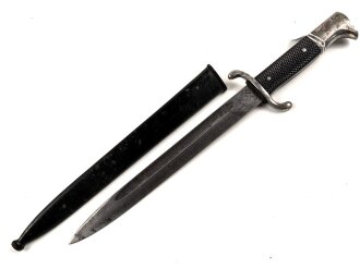 Feuerwehr III.Reich, Extraseitengewehr, nicht aufpflanzbar. Scheide Originallack