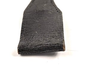 Lackleder Koppelschuh zum Extraseitengewehr KS98 der Wehrmacht.