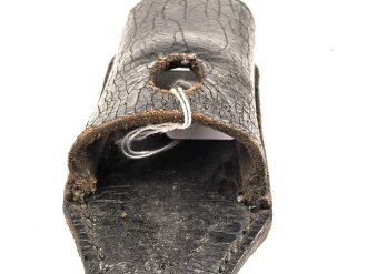 Lackleder Koppelschuh zum Extraseitengewehr KS98 der Wehrmacht.